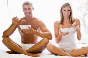 Mangiare per aumentare la potenza