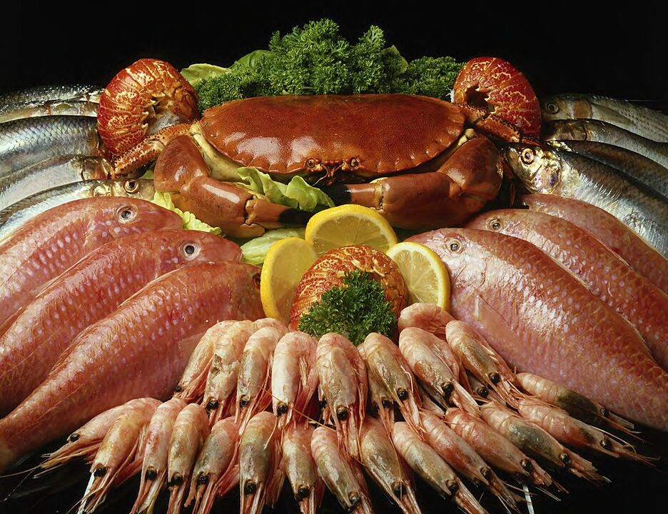 I frutti di mare sono un magazzino di vitamine per migliorare la potenza maschile